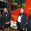 Die Feuerwehrfrauen behaupten sich ganz selbstverständlich unter den aktiven Wehrleuten in Daisendorf, unter ihnen (von links) Ramona ...