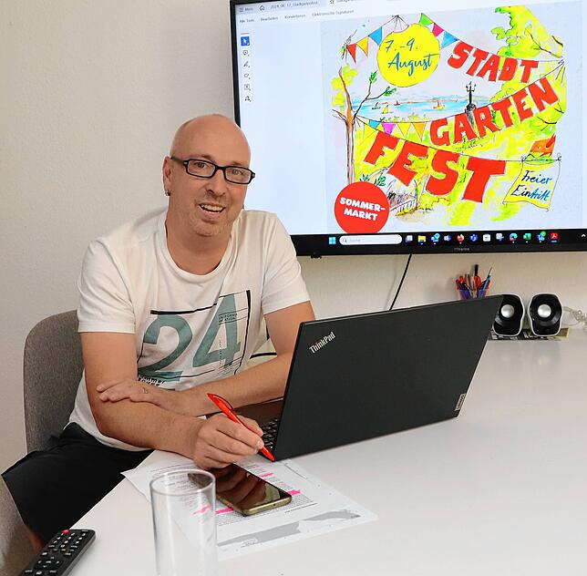 Das Stadtgartenfest hat eine lokal-regionale Ausrichtung, so Frank Schuhwerk von der veranstaltenden KLE Seenachtfest GbR.