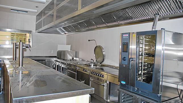 Die Gastroküche wird höchsten Ansprüchen gerecht.