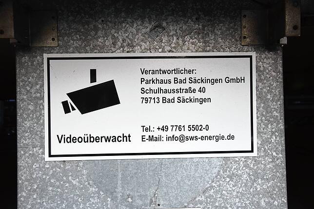 Die Parkhäuser in der Lohgerbe und beim Kursaal werden zum Schutz der Nutzer mit Videokameras überwacht – mit dem Scan der ...