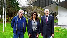 Die SPD-Bundestagsabgeordnete Derya Türk-Nachbaur ist zu Gast in Königsfeld. Begleitet wird sie von Bürgermeister Fritz Link und ...