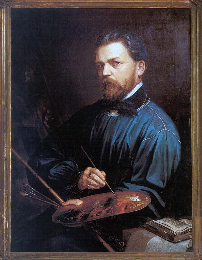 Das ist Ferdinand Wagner. Er hat verblüffende Ähnlichkeit mit der Person in einem Fresko auf dem Konstanzer Rathaus.