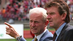 Egon Coordes (r) war auch Assistent von Giovanni Trapattoni.