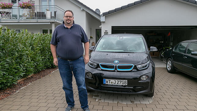 Claus-Peter Jopp aus Küssaberg-Rheinheim fährt mit seiner Familie elektrisch.