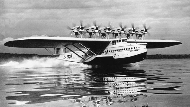 Vor 90 Jahren das größte Wasserflugzeug der Welt: Die Do X des berühmten Friedrichshafener Herstellers Dornier.