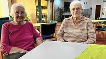 Helene Schneider, 97 Jahre, und Olga Wetzel, 101, Jahre erinnern sich an die Tage nach Kriegsende in Donaueschingen und Hüfingen. Beide ...