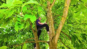 Bäume sind gut für die Natur und die Menschen: Laura (11) aus Allmannsdorf hat viel Freude an der Magnolie bei ihren Eltern im Garten. ...