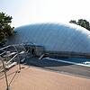 Im September 2019 wurde sie noch aufgebaut: Die Traglufthalle neben der Konstanzer Therme. Für die kommende Saison ist das ungewiss.