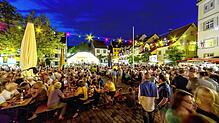 Gute Stimmung beim 39. Bodensee-Weinfest 2013 in Meersburg. Nach coronabedingter Pause findet das Weinfest wieder statt. Eröffnet wird ...