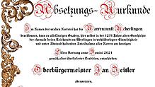 Von „allefänzigen Gnaden“, heißt es in der Urkunde, werde er heute mit dieser Urkunde abgesetzt, heißt es im Erlass der ...