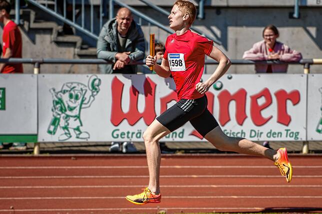 Heimrennen: Valentin Oblupin hofft bei den Badischen Meisterschaften über die 400m Distanz um die Medaillen kämpfen zu können.