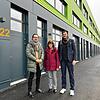 Sie freuen sich über die Fertigstellung des Green Places Standorts in Stockach (von links): Sven Koch, zuständig für Marketing und ...
