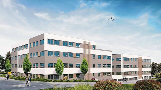 So soll der neue Bürokomplex auf dem ehemaligen Saba-Areal an der Peterzeller Straße aussehen. Geplant sind im &bdquo;Saba-Office ...