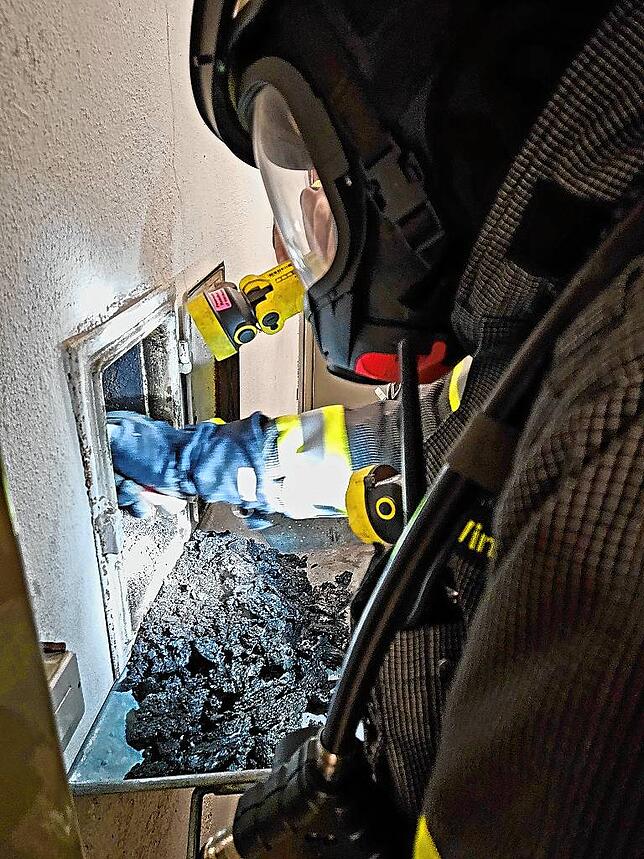 Der echte Einsatz für die Feuerwehr Böhringen war ein Kaminbrand.