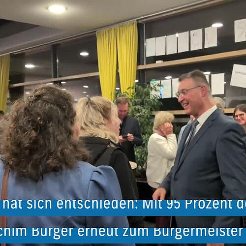 Das Ergebnis steht fest: Joachim Burger bleibt Bürgermeister von Stühlingen