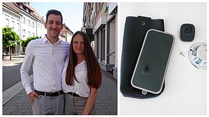 Waldemar und Anna Fribus möchten mit ihrer Erfindung handyfreie Veranstaltungen anbieten. So sollen Besucher wieder mehr im Moment leben ...