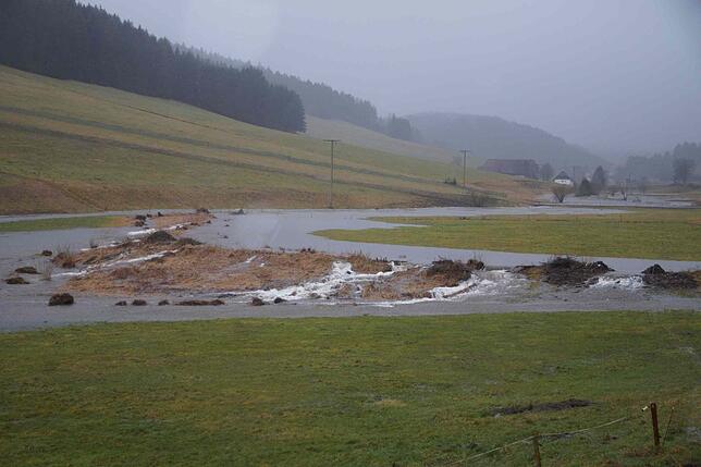 Bild 13: Land unter im Bregtal &ndash; Feuerwehren sind im Einsatz