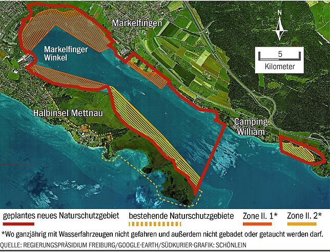 Bild 1: Markelfinger Winkel wird Naturschutzgebiet: Einschränkungen am Bodensee