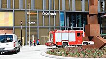 Weil ein Handmelder auslöste, rückte am Mittwoch, 5. Mai, gegen Mittag die Feuerwehr im Singener Einkaufszentrum Cano an.