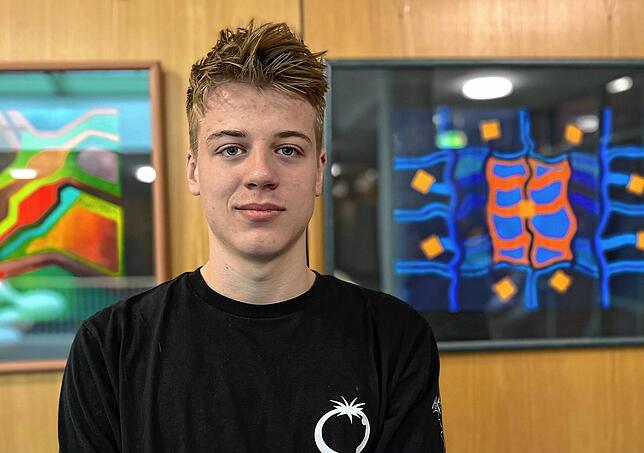Lukas Weise ist Abiturient am Technischen Gymnasium und Schülersprecher der Claude-Dornier-Schule.