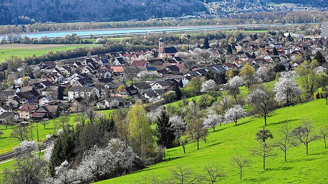 Blick auf die Gemeinde Dogern.