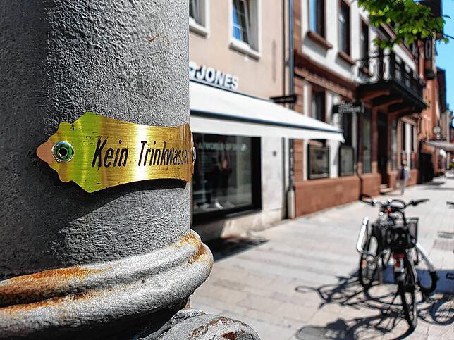 Kein Trinkwasser: So will es die Stadtverwaltung und hier in der Rietstraße ist es korrekt beschildert.