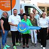 Axel Schädler (Leitung Tafel Engen), Christine Ghazouani (Leitung Tafellager), Stephan Masch (Vertreter der deutschen Fernsehlotterie), ...