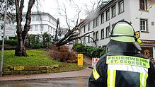 &bdquo;Knall zu Jahresbeginn&ldquo;: So nennt Christoph Kleiner, St. Georgens Feuerwehrkommandant, Sturm &bdquo;Sabine&ldquo;. Hier ein ...