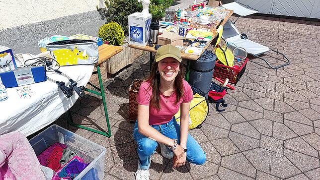 Felicitas Willmann verkauft schon seit drei Jahren beim Gartenflohmarkt.