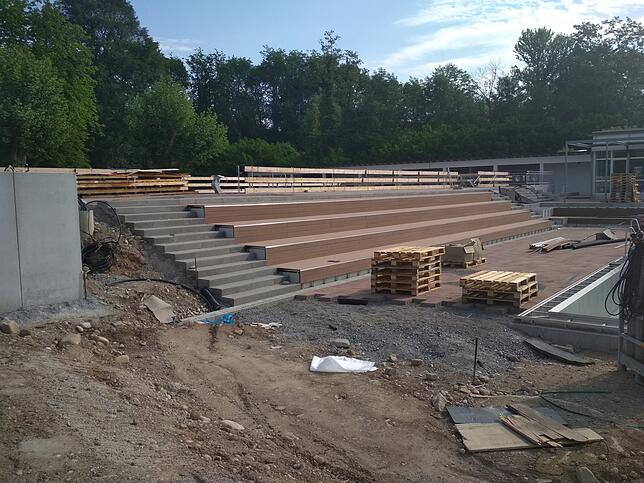 Bild 6: Wir nehmen Sie mit auf einen Rundgang durch die Baustelle des Tiengener Freibads
