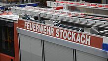 Ein Feuerwehrauto der freiwilligen Feuerwehr Stockach (Symbolbild).