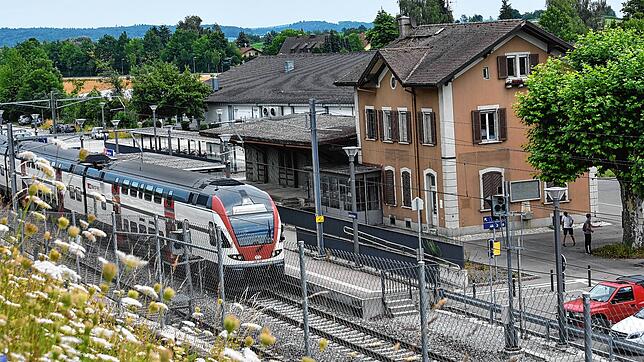 Ein Zug der SBB-Linie S9 im Bahnhof Jestetten. Für diese Strecke gilt das Neun-Euro-Ticke nicht.