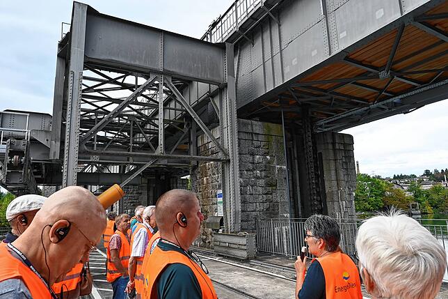 Bild 9: &bdquo;SÜDKURIER öffnet Türen&ldquo; im Rheinkraftwerk in Laufenburg