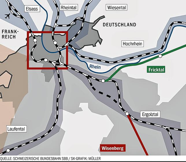 Bild 4: Was bringt das Milliarden-Bahnprojekt &bdquo;Herzstück Basel&ldquo; dem Hochrhein?