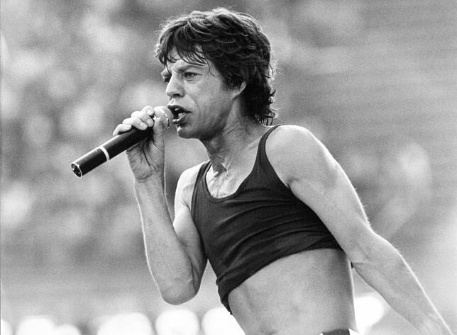 Mit ihm teilte Uschi Obermaier Drogen und Bett: Mick Jagger (hier 1982 beim Konzert im Münchner Olympiastadion) von den Rolling Stones.