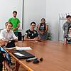 Sie setzen sich für ein Jugendkomitee ein: Stadtjugendreferentin Jennifer Störk (von links), Tizian Mattes, Benjamin Janke, Jonas ...