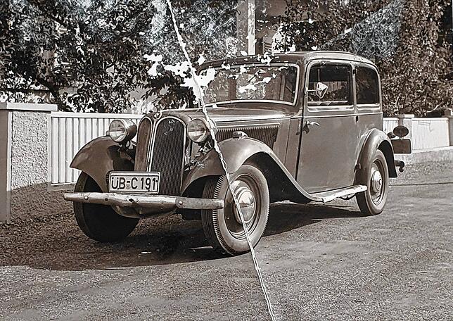 Ein Bild aus dem Familienalbum der Familie Ostertag zeigt, wie der BMW 315 ursprünglich ausgesehen hat.