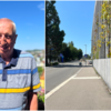 Der Überlinger Bernhard Schäuble (links) kritisiert die Busverbindung von der Überlinger Therme (rechts) hoch zum Helios-Spital.