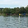 Einsatz im Strandbad Wallhausen: DLRG, Rettungsdienst, Polizei und Rettungshubschrauber sind alarmiert worden.