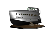 Das Vorschiff der Dornier Do X in einer Konstruktionsdarstellung. Auch das Innere soll original nachgebaut und nach Möglichkeit ...