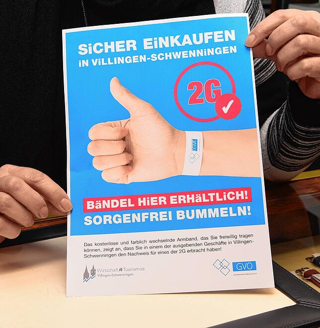 Mit diesem Plakat weisen die Geschäfte darauf hin, dass sie sich an der Aktion beteiligen.