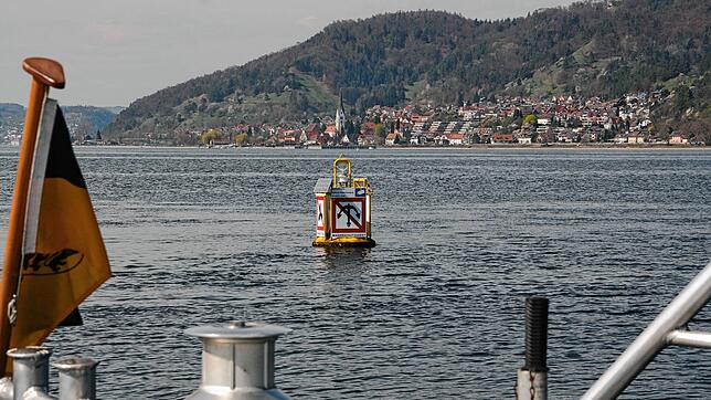 So ist die Entnahmestelle für die Bodensee-Wasserversorgung bei Sipplingen-Süßenmühle markiert. Im Bereich Pfaffental zwischen ...