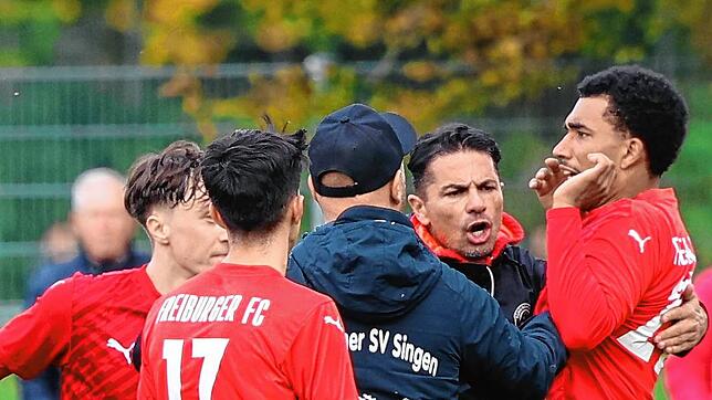 Ali Günes in der umstrittenen Szene nach dem Abpfiff.