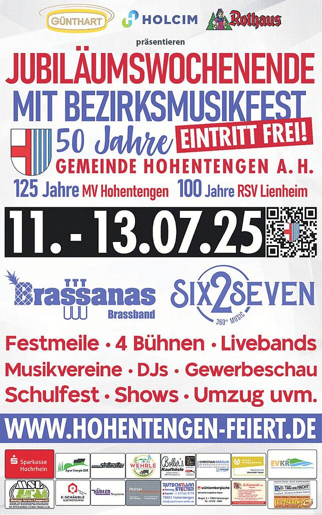 Bild 2: 50 Jahre Gemeinde Hohentengen a. H. : Großes Festprogramm für drei Jubiläen