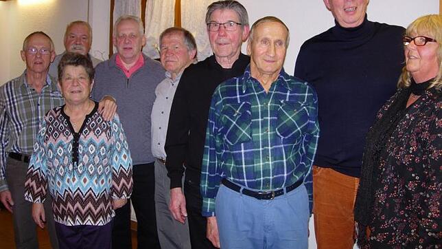 Die Geehrten beim Boxring Klettgau (von links): Franz Kimmel, Erna Schröder, Gerhard Grether, Rainer Scheuch, Gerhard Moosmann, ...