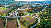 Die B 314 bei Lauchringen wird vom 10. bis 29. Oktober saniert. Dafür werden einzelne Strecken und die Auffahrt zur A 98 gesperrt. (Bild ...