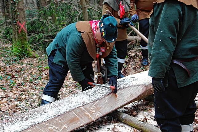 Bild 2: Etz kummt de Narrenbom: So kommt der Narrenbaum aus dem Wald in die Stadt