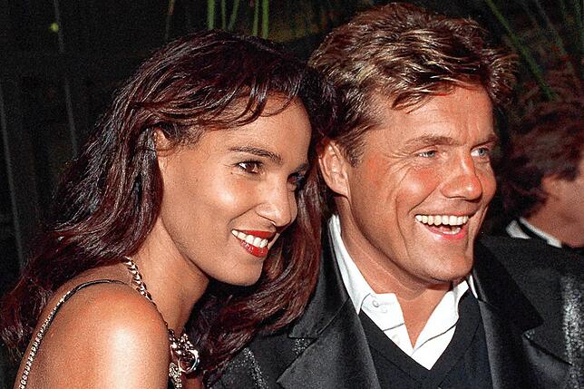 Popmusiker Dieter Bohlen mit seiner damaligen Lebensgefährtin Nadja Abd el Farrag.