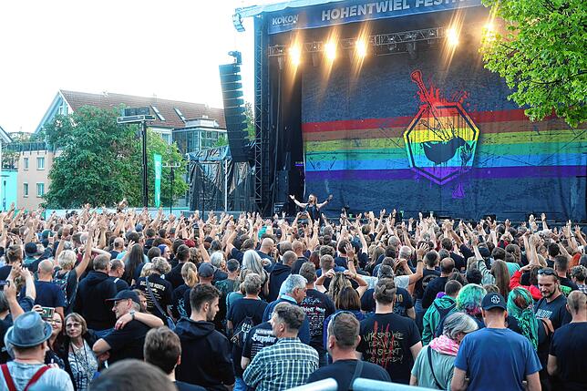 Bild 8: Saltatio Mortis heizten dem Publikum ein – hier gibt‘s die besten Fotos vom Hohentwielfestival