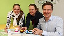 Ein besseres Durchkommen für die Blaulicht-Organisationen und mehr Platz für die Besucher: Das Stadtmarketing-Team mit (von links) ...